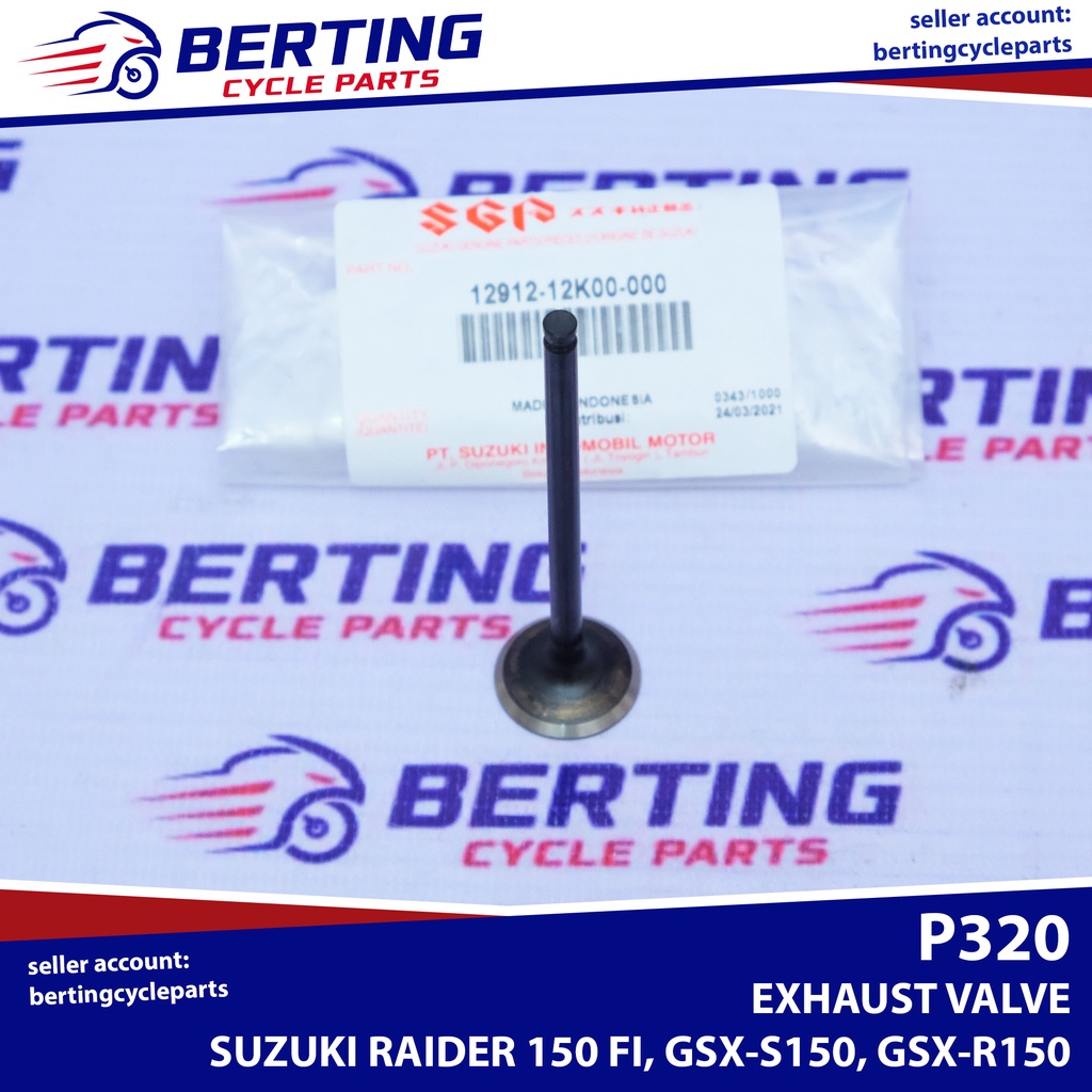 SGP INTAKE EXHAUST VALVE Suzuki Raider R150 FI GSX R150 GSX S150 12911