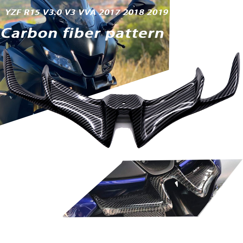 Bdj Fit R Winglet Carbon Fiber Pattern Front Fairing For Yamaha Yzf