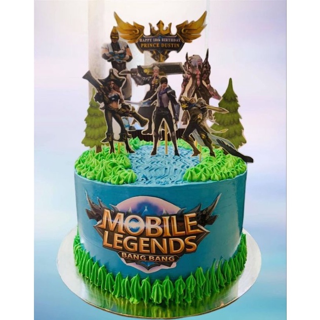 Customized Mobile Legends Printed Cake Topper Personalized Mobile