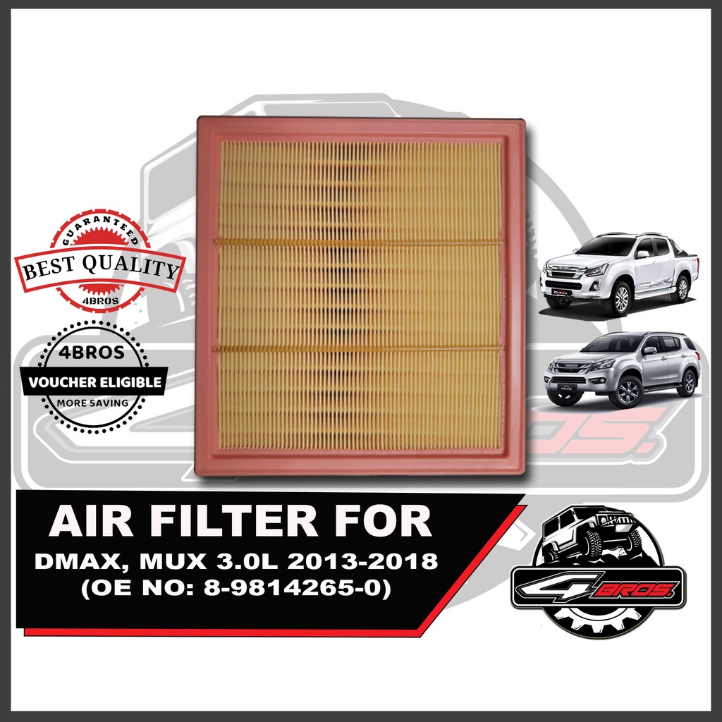 AIR FILTER For DMAX MUX 3 0L 8981402650 Shopee Philippines