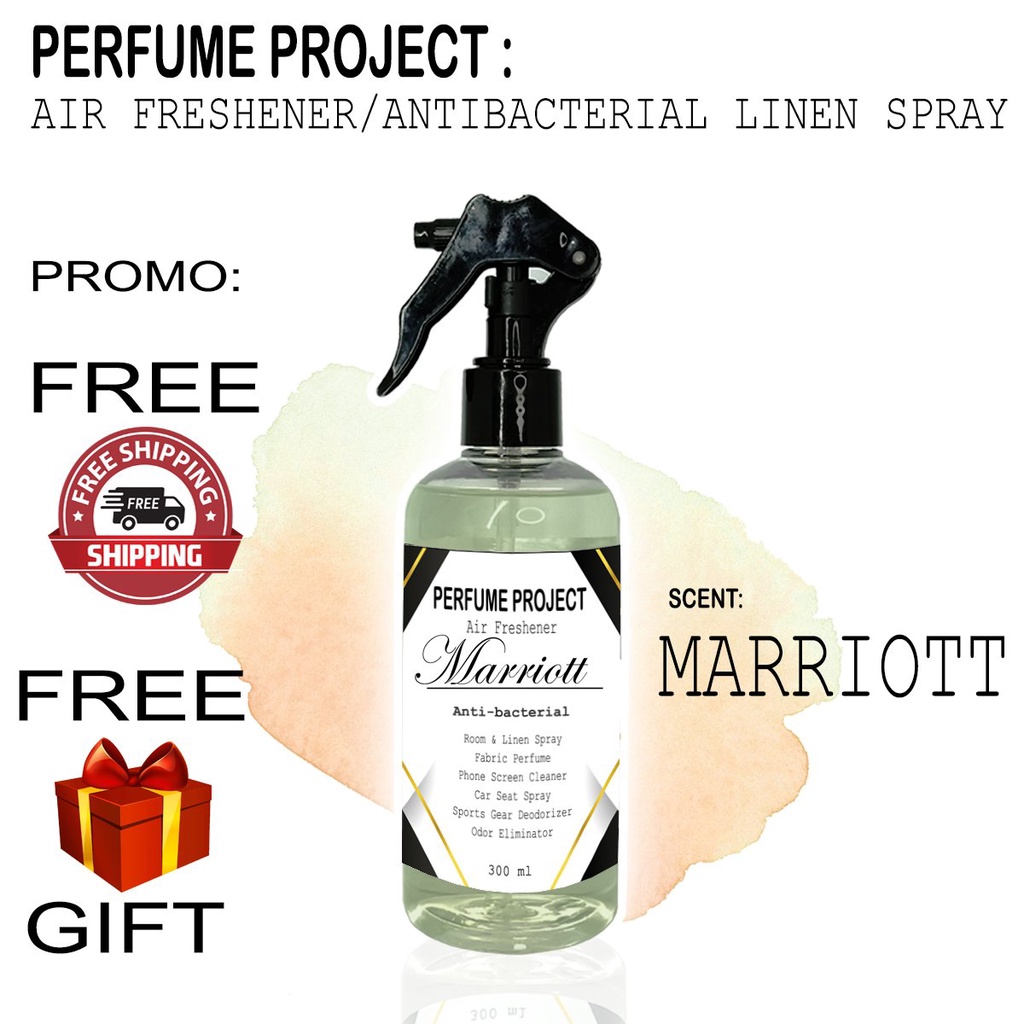 Marriott Hotel Scent Air Freshener Room And Linen Spray Antibacterial