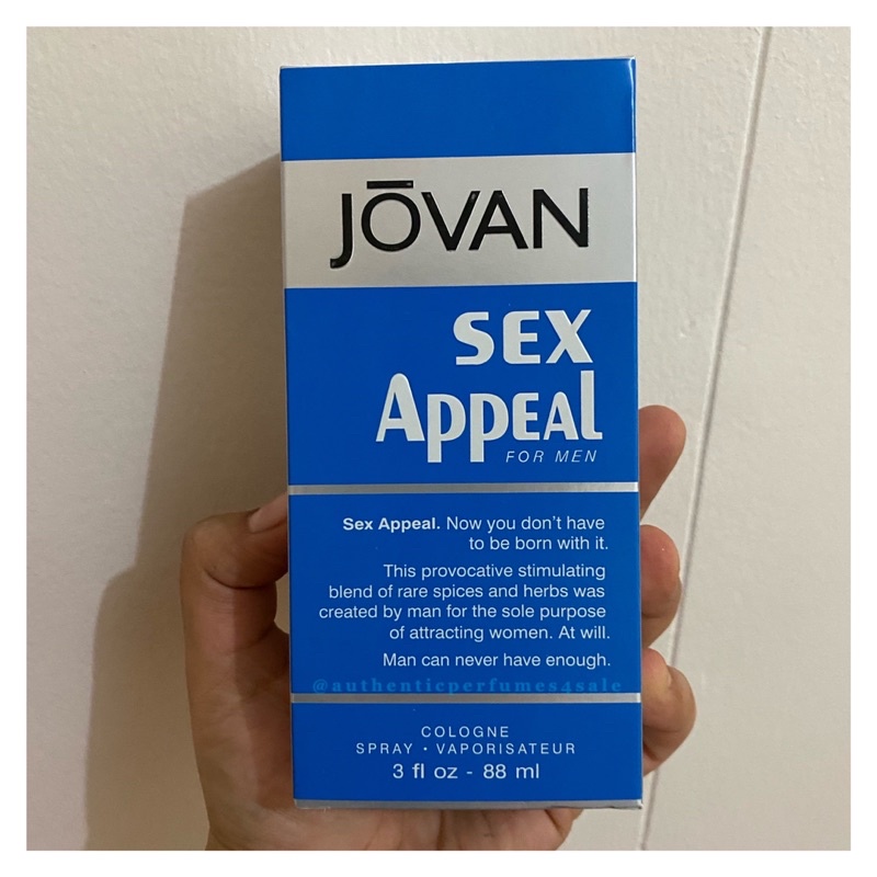 Jovan Sex Appeal Men 88ml Shopee Philippines