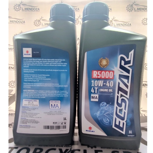 Suzuki Genuine Oil Ma Ecstar Api Sl Sae W L Shopee Philippines