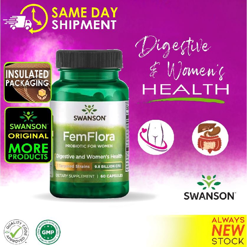 Swanson FemFlora Women Probiotic 60 Caps Shopee Philippines