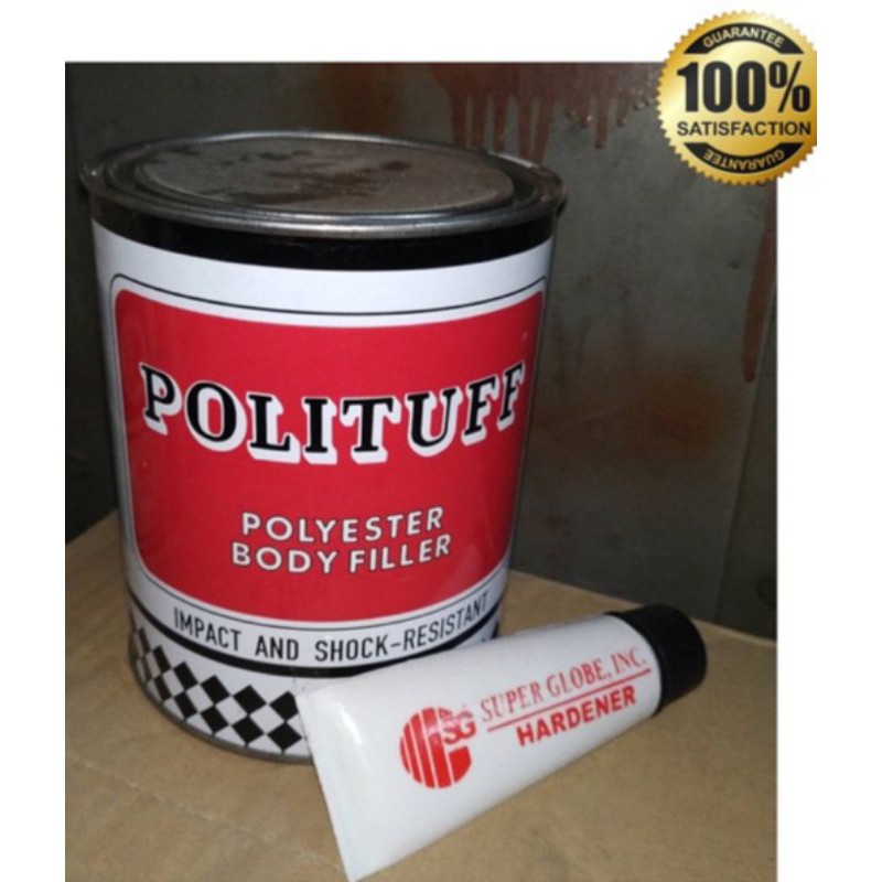 Polituff Polyester Bodyfiller With Hardener Galoon Shopee Philippines