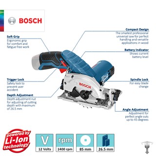 Bosch Gks V Li Professional V Cordless Circular Saw Bare Tool