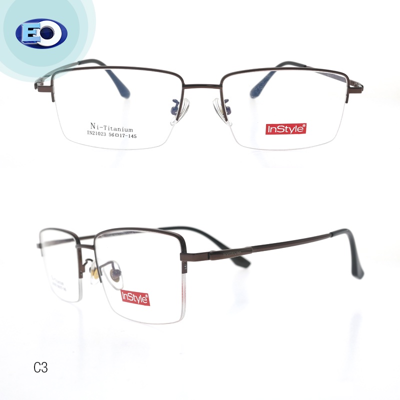 Eo Instyle In Frame With Multicoated Lens Non Graded Eyeglasses