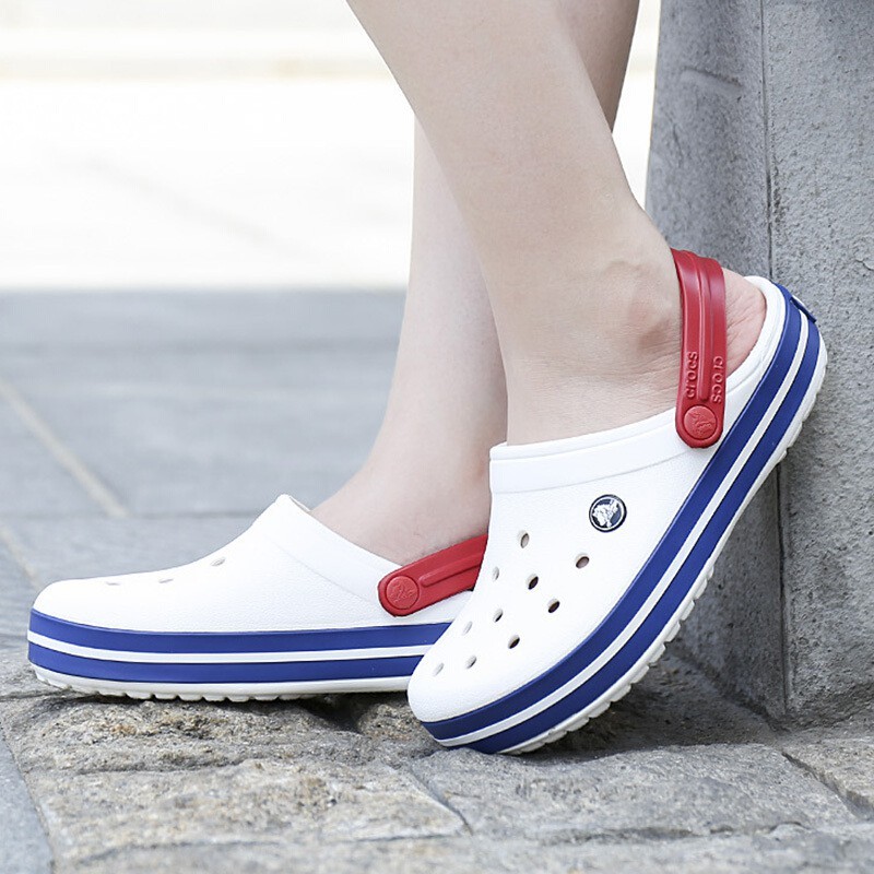 Crocs Slip Ons Unisex For Man And Woman Sandals With Eco Bag Shopee