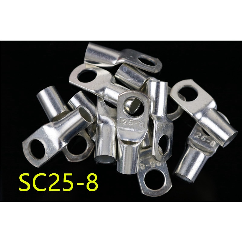 Sc Mm Square Wire Tined Copper Connecting Terminal Bolt Hole