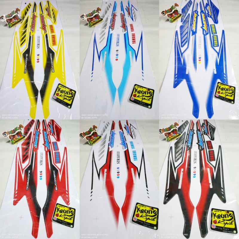 Striping Sticker Trim Variations Thailand Yamaha Mio Sporty Motorcycle