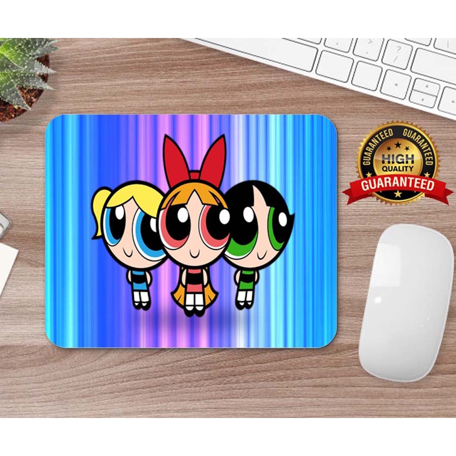 Powerpuff Girls Mouse Pad 5mm Thick High Quality Prints Quality