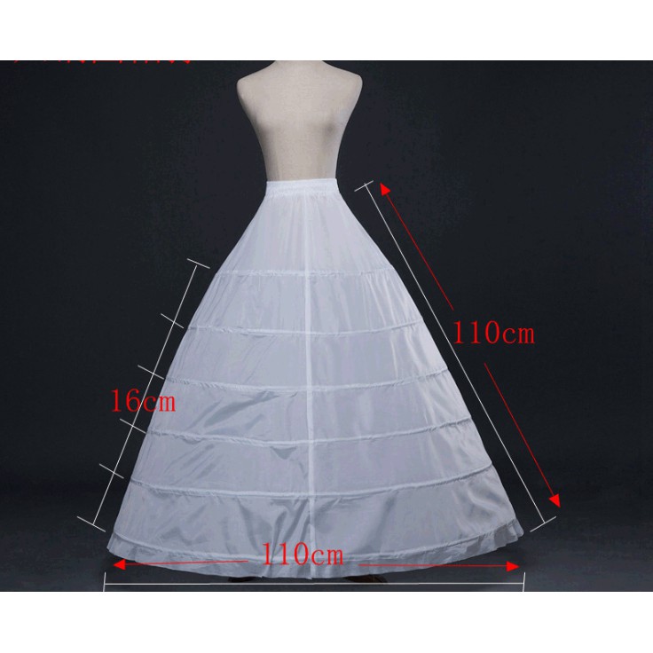 3 Hoops Bridal Crinolines Petticoat Bustle Ball Gown Wedding Dress