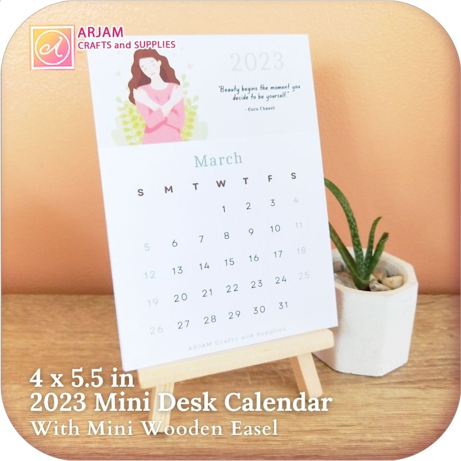 Self Love Mini Desk Calendar W Stand X In Mini Calendar