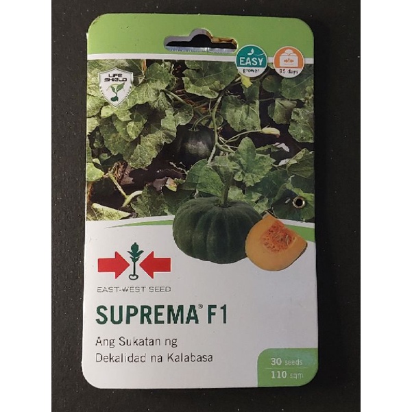 Suprema F Seeds Hybrid Kalabasa By East West Seed Shopee