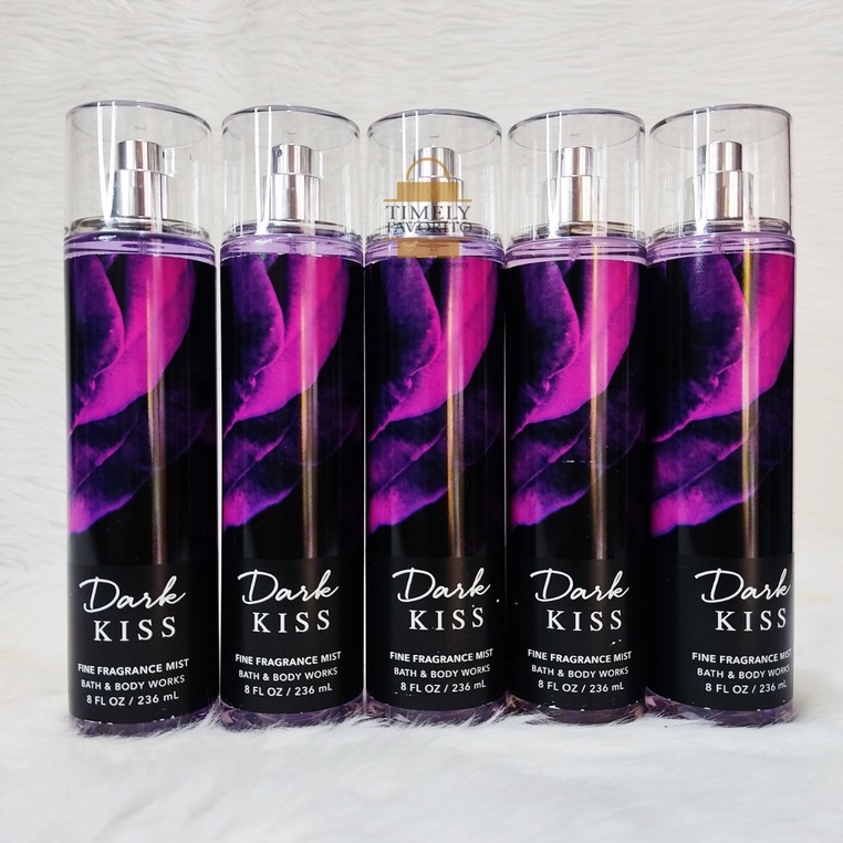 Original Bbw Dark Kiss Fine Fragrance Mist Body Cream Shower Gel