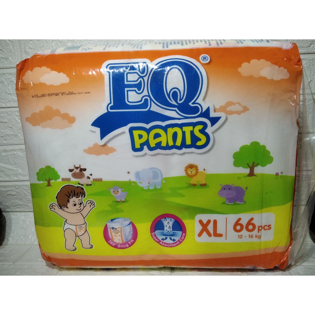 Eq Pants Mega Pack Xl Pcs Diaper Pants Shopee Philippines