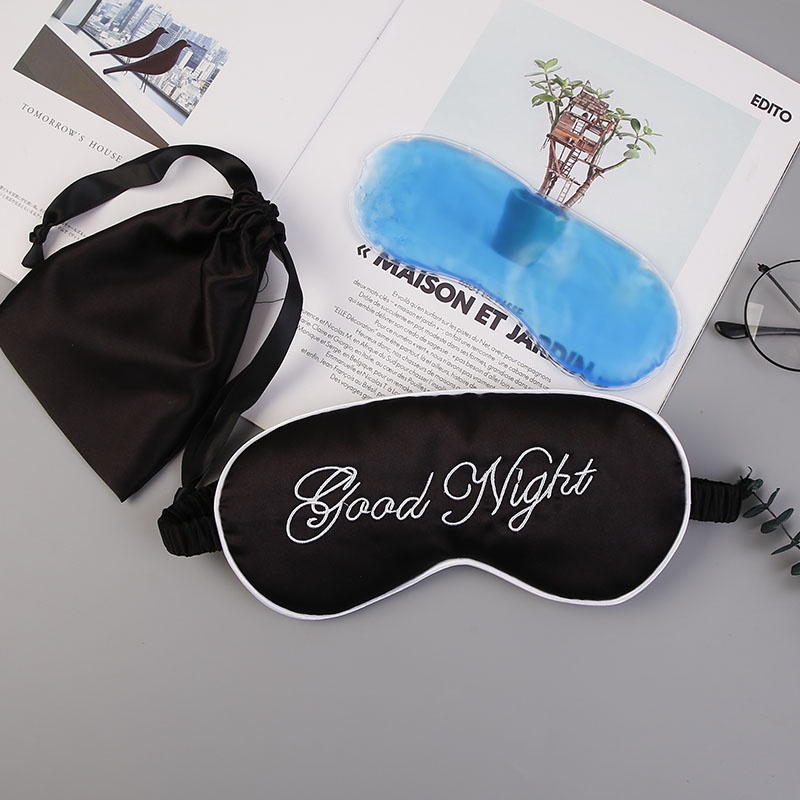 Blindfold Simple And Fresh Double Sided Silk Eye Mask Sleep Shading