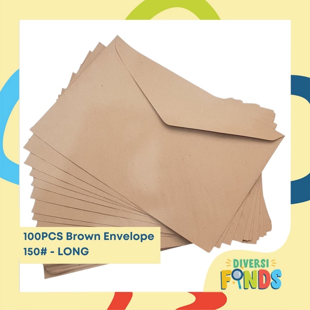 Wholesale 100PCS Document Brown Envelope Advance 150 Thick Short