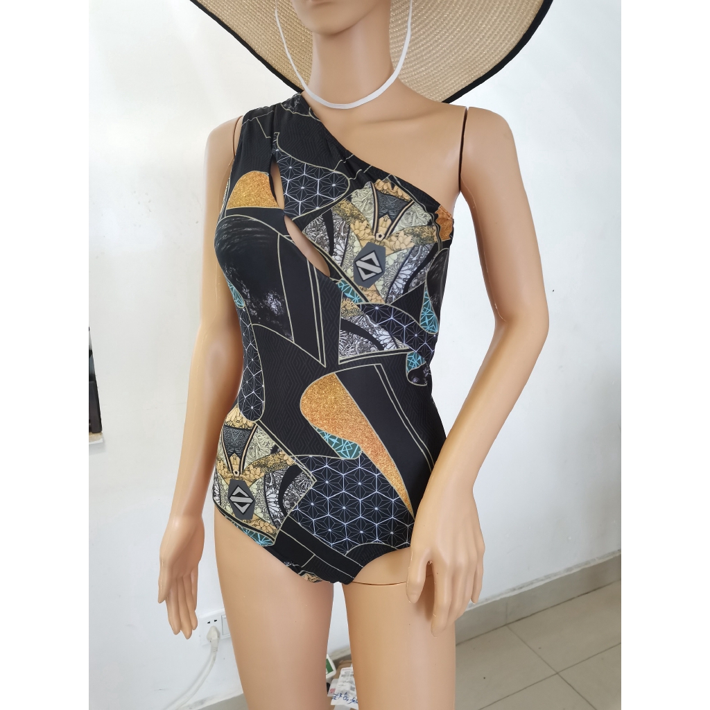 One Piece Bikini Backless One Shoulder Swimsuit Shopee Philippines