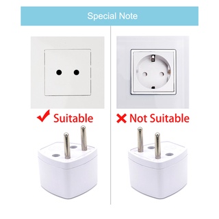 1PC Universal US UK AU To EU Plug USA To Euro Europe Travel Wall AC