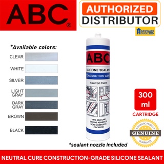 ORIGINAL ABC Silicone Sealant Construction Grade Odorless Neutral Cure