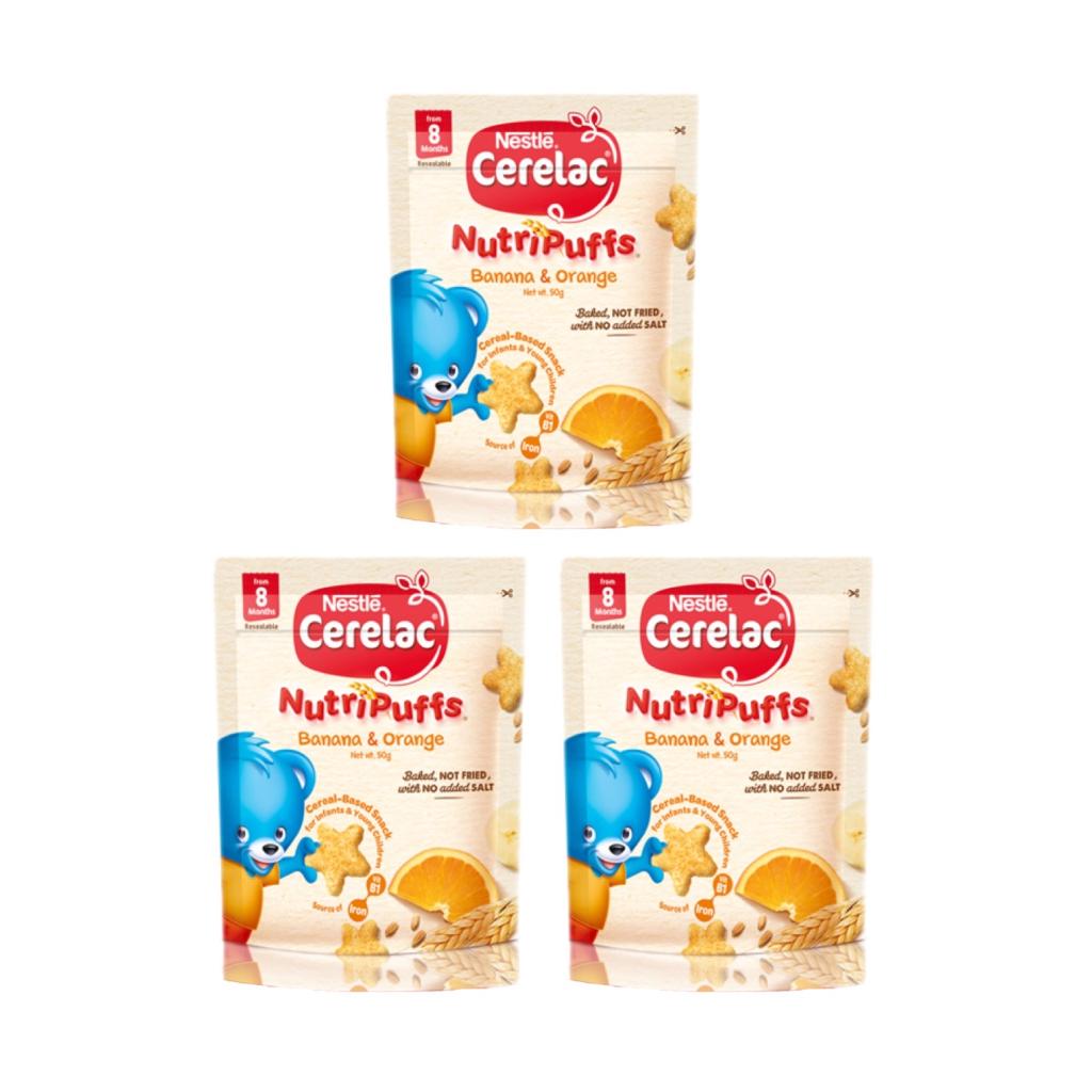 Cerelac Healthy Snacks Nutripuffs Banana And Orange G Pcs Shopee