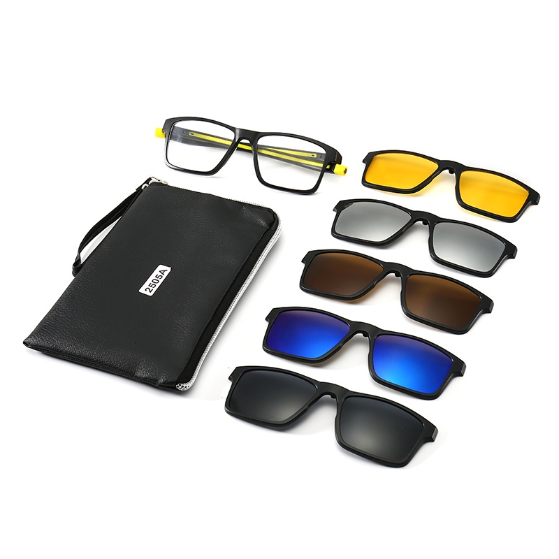 New Pcs Set Polarized Clip On Sunglasses Men Women Magnetic Eyewear