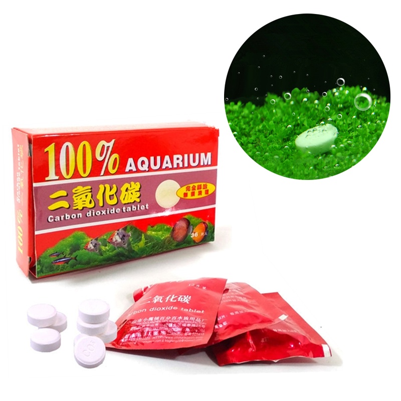 12 Or 36 Tablet Aquarium Plant Co2 Fertilizer Tablets Carbon Dioxide