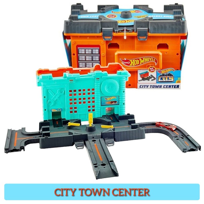 Hotwheels Hot Wheels Track Set Builder CITY TOWN CENTER GKT86