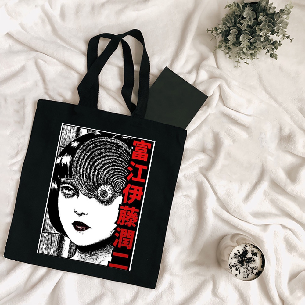 Junji Ito Tomie Shintaro Kago Japanese Anime Aesthetic Print Toto Bag