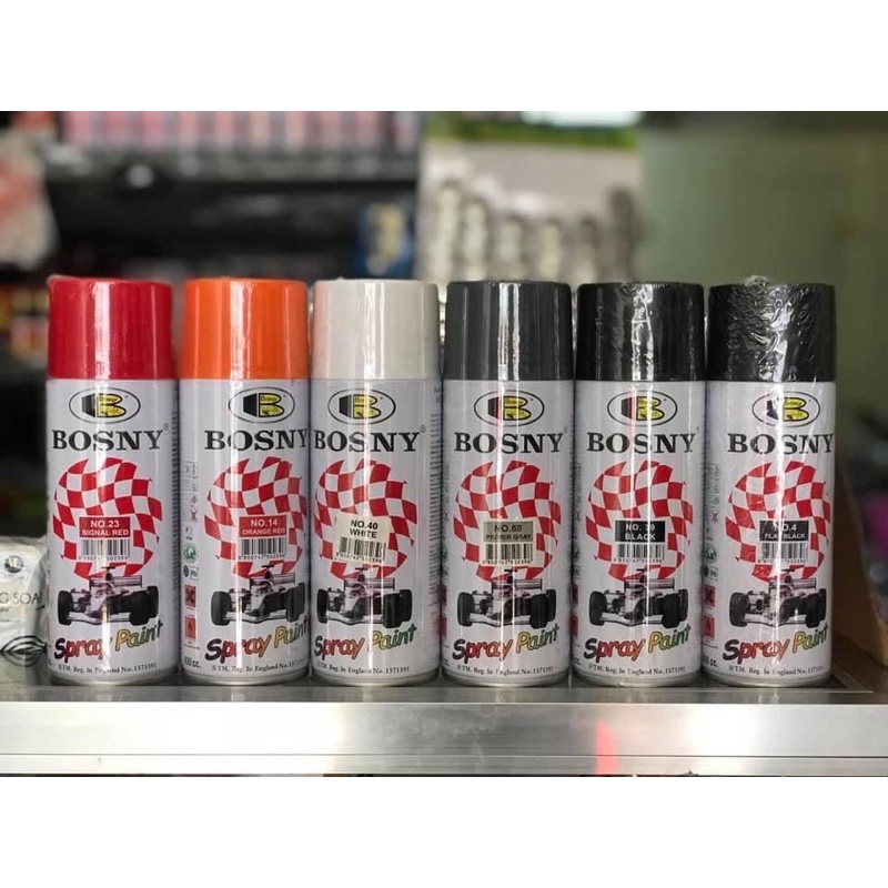 BOSNY SPRAY PAINT ASSORTED BRAND COLORS Bosny Kingsfon Shopee