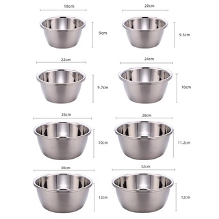 Unibest Stainless Steel Mixing Bowl With Measurement Standard Caliber