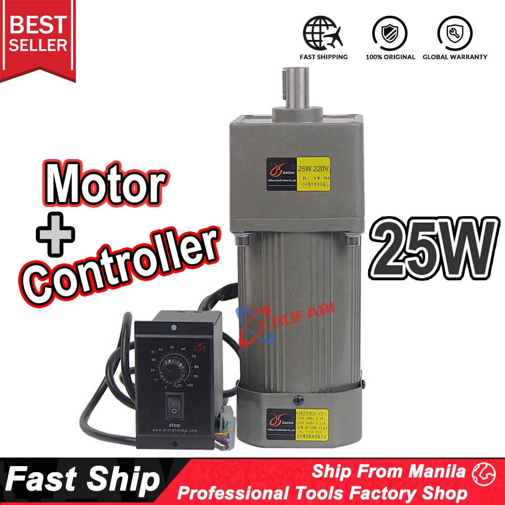 Spot Goods6W 15W 25W Single Phase Asynchronous Gear Motor