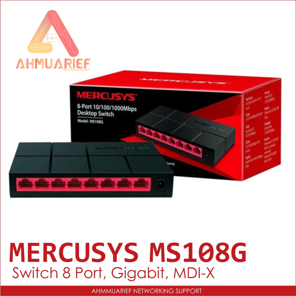 Mercusys Ms G Switch Hub Port Ethernet Unmanaged Desktop Switch