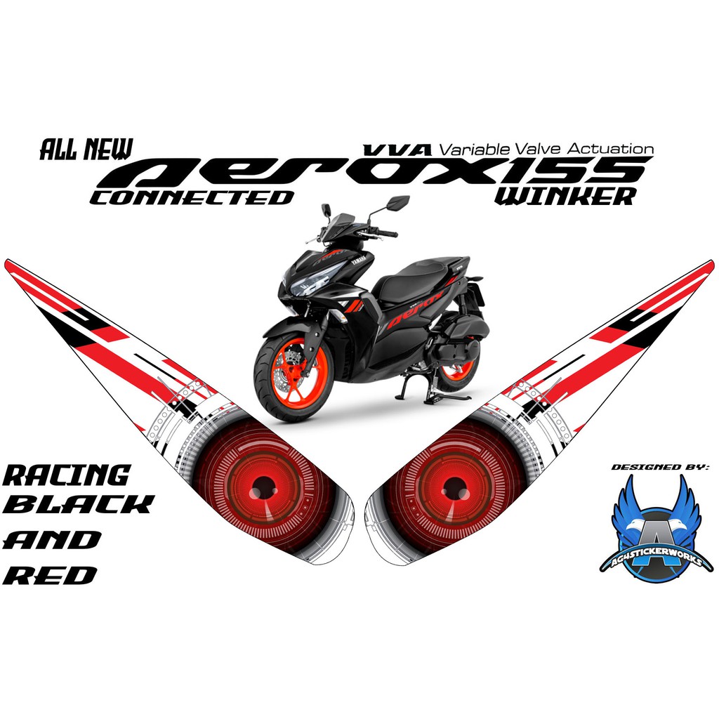 Aerox Version Eye Winker Decals Racing Series Shopee Philippines