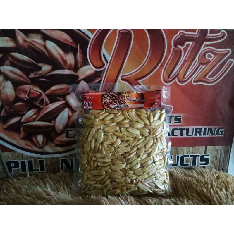 Un Salted Pili Nuts From Bicol Fda Licensed Shopee Philippines