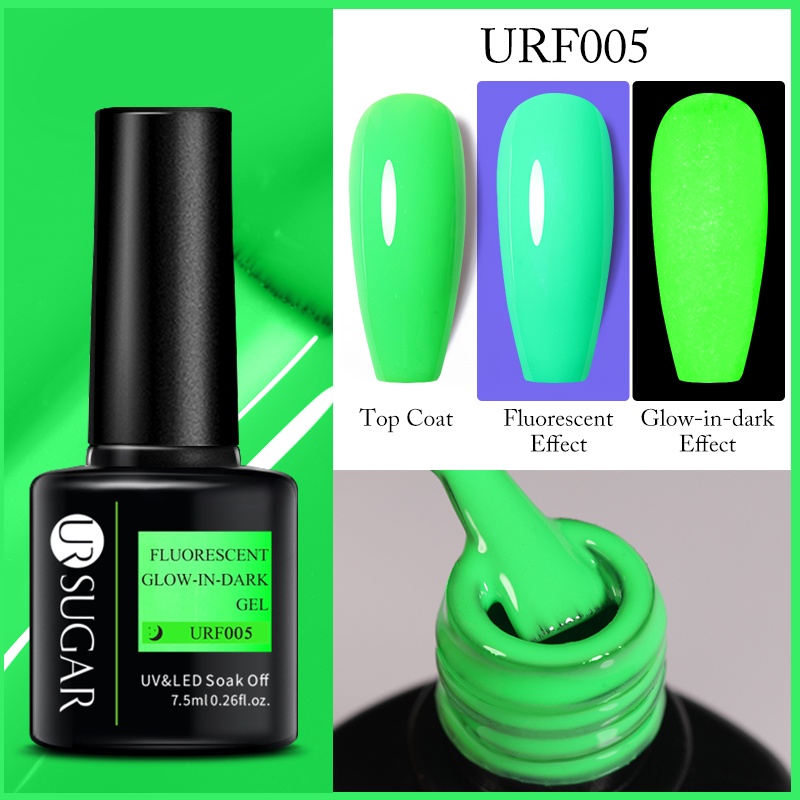 Ur Sugar Luminous Nail Gel Polish Glow In Dark Fluorescent Neon Color