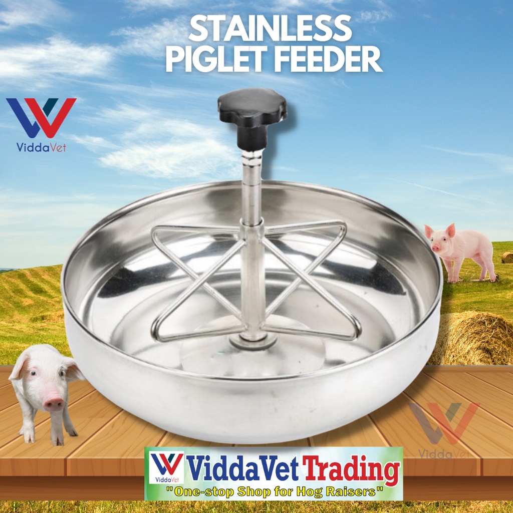 Viddavet Big Small Stainless Steel Piglet Creep Feeder Suckling