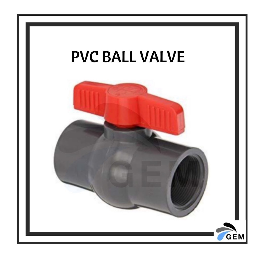 Pvc Ball Valve Socket End And Threaded End Shopee Philippines