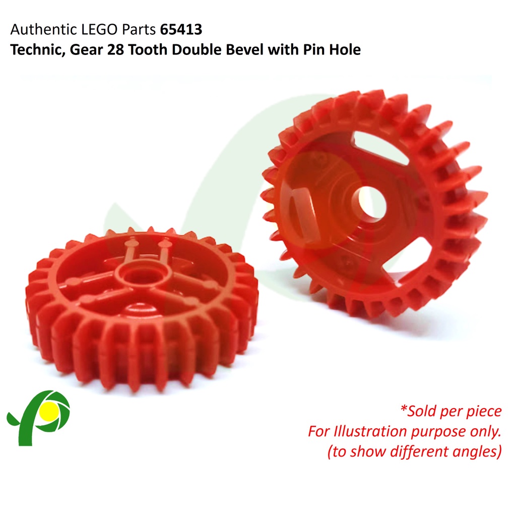 Lego Parts Technic Toy Gear Tooth Double Bevel With Pin Hole