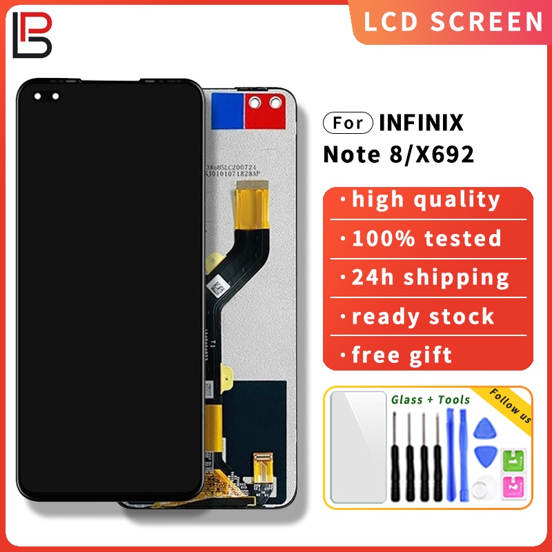 For Infinix Note 8 X692 Lcd Touch Screen Digitizer Assembly Replacement