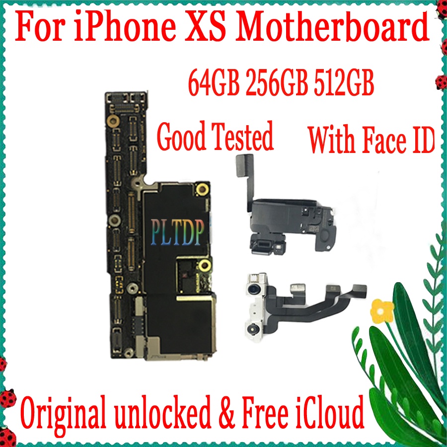 100 Original For IPhone XS Motherboard With No Face ID 64GB 256GB Free