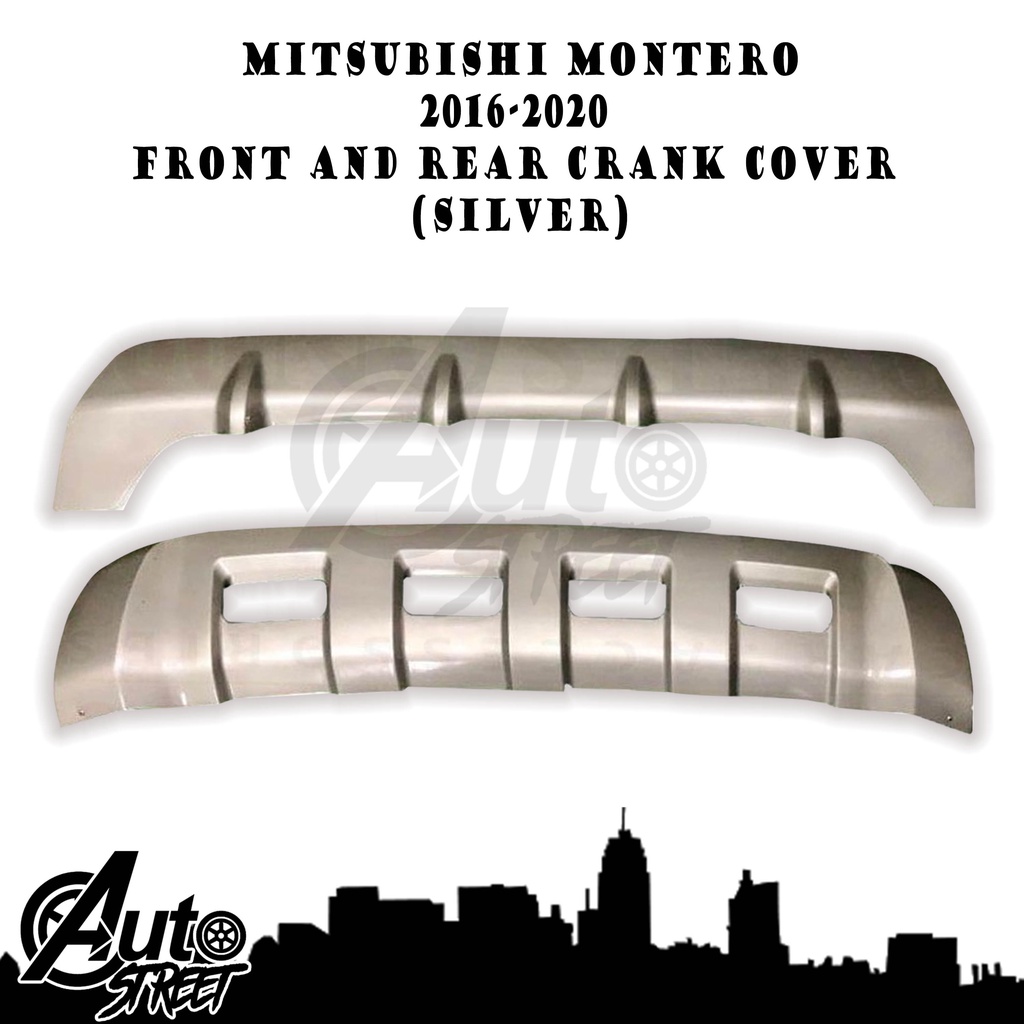 Mitsubishi Montero Sport 2016 2019 Front And Rear Crank Cover Silver