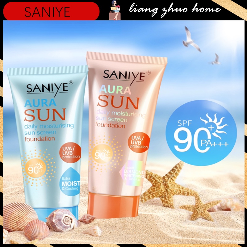 SANIYE Sunscreen SPF90 PA Sunblock Face Cream Whitening High Sun