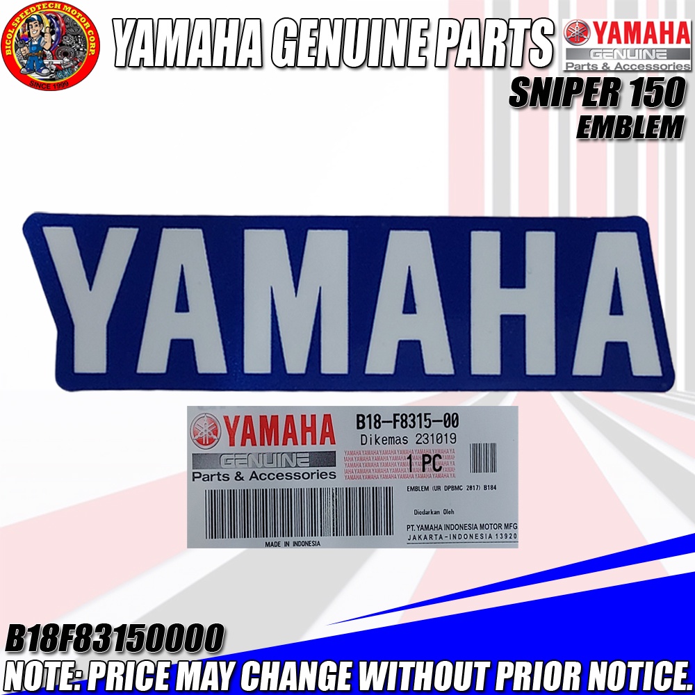 Sniper Emblem Yamaha Ygp Genuine B F Shopee Philippines