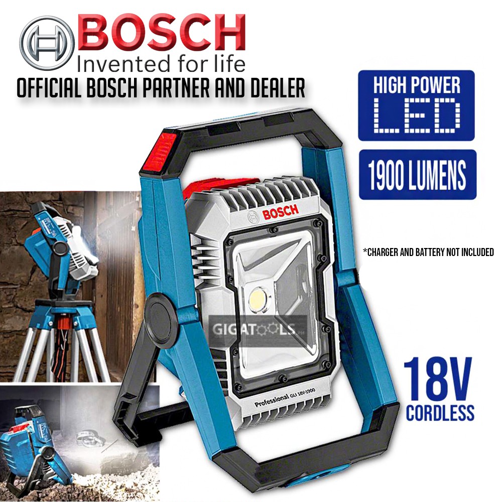 Bosch GLI 18V 1900 Professional 18V Cordless LED Floodlight Worklight