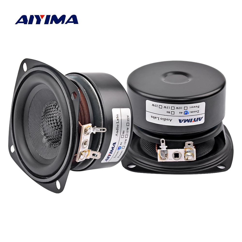 Aiyima Pcs Inch Full Range Sound Speakers Ohm W Waterproof