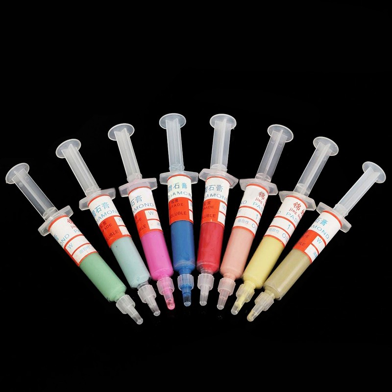 Pcs Diamond Polishing Lapping Paste Compound Syringes Set Gram