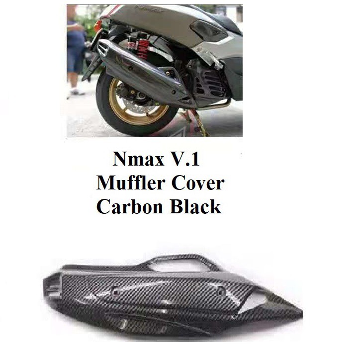 Yamaha Nmax V Muffler Cover Carbon Black Shopee Philippines