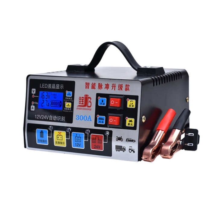 Ah Car Battery Charger V V Intelligent Pulse Repair Batery Fast